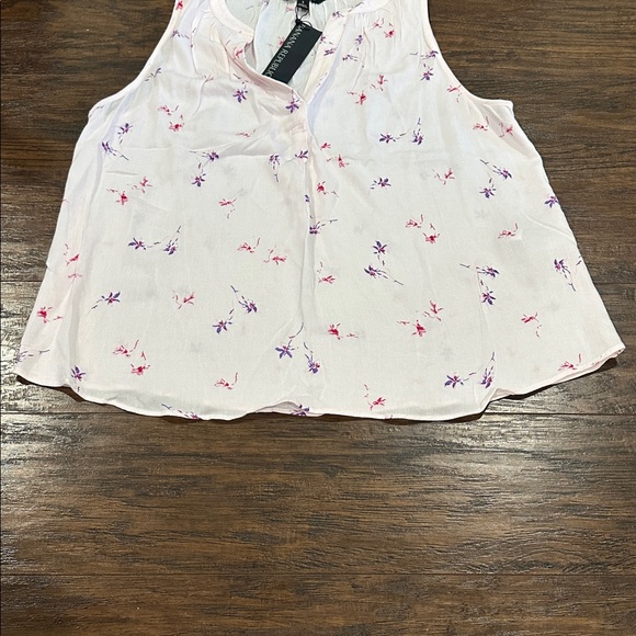 Banana Republic Pink & Purple Sleeveless V-Neck Top Size S - Picture 3 of 9